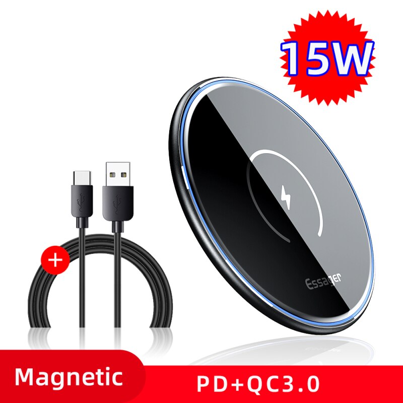 Portable  Charging Pad Magnetic Mobile Accessories Type-c Input Efficient Chargers