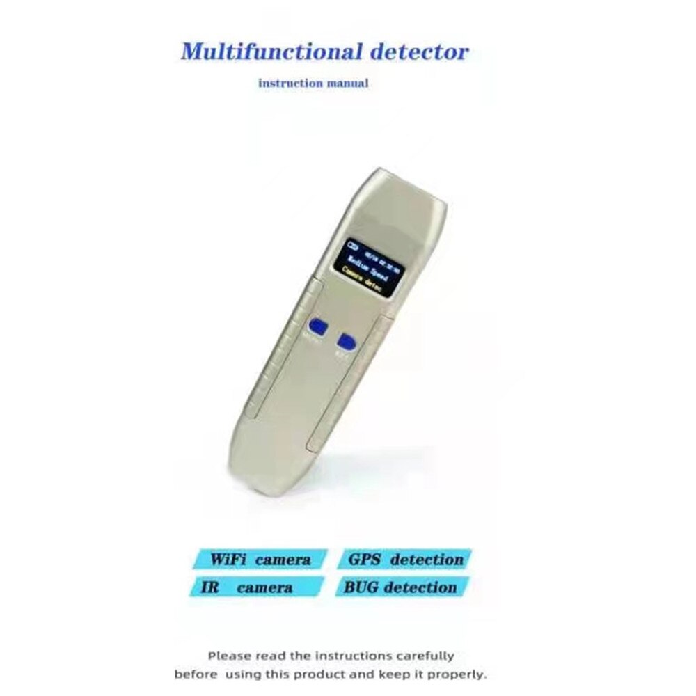 Anti Spy Mini Bug Detector,RF Sim GPS Tracker Signal Finder, Hidden Infrared Camera Scanner