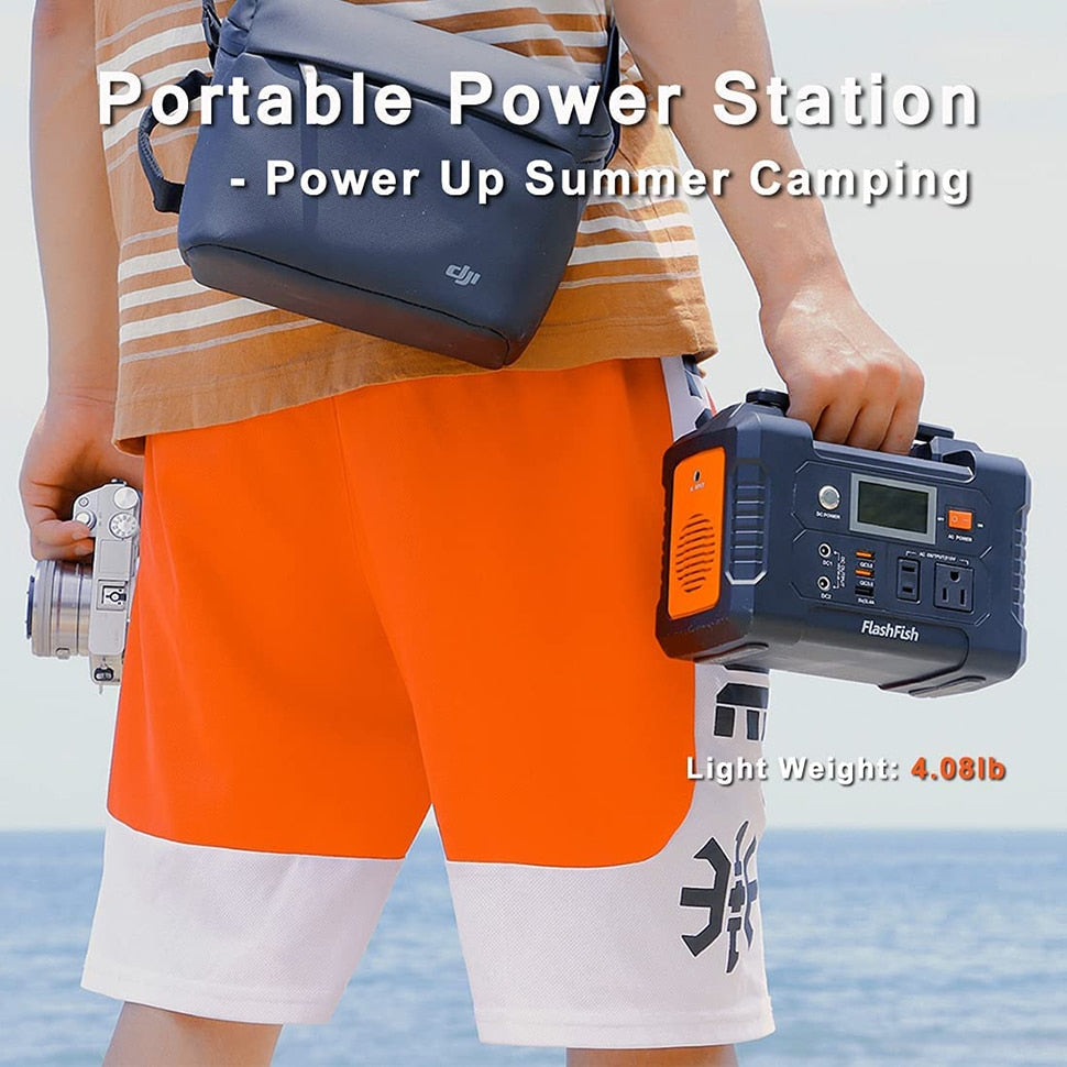 110V Portable Solar Generator AC 200W