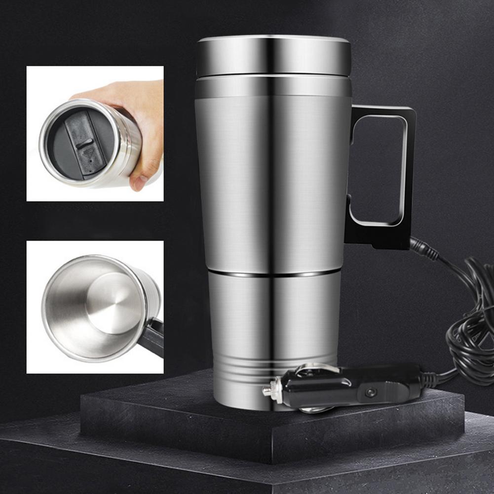 Stainless Steel Heating Cup 12V/24V Electric Car Kettle