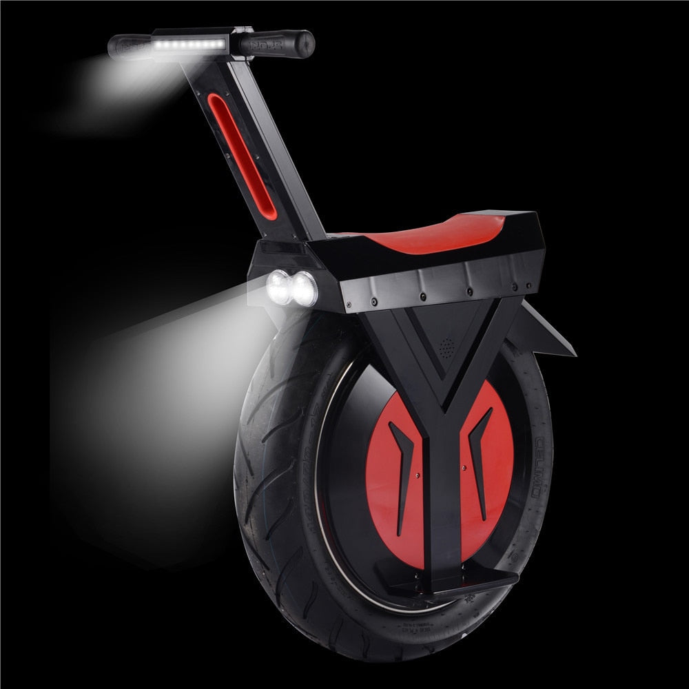 500W Big Single Fat 17inch Tire Electric Unicycle One Wheel Self Balancing Scooter