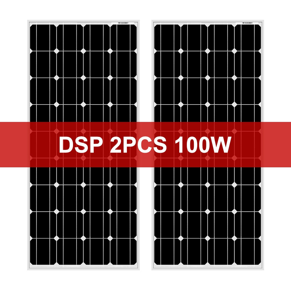 Dokio 18V 100W 200W 400W Waterproof New Solar Panel Set Controller For Home Charge 12V Car battery