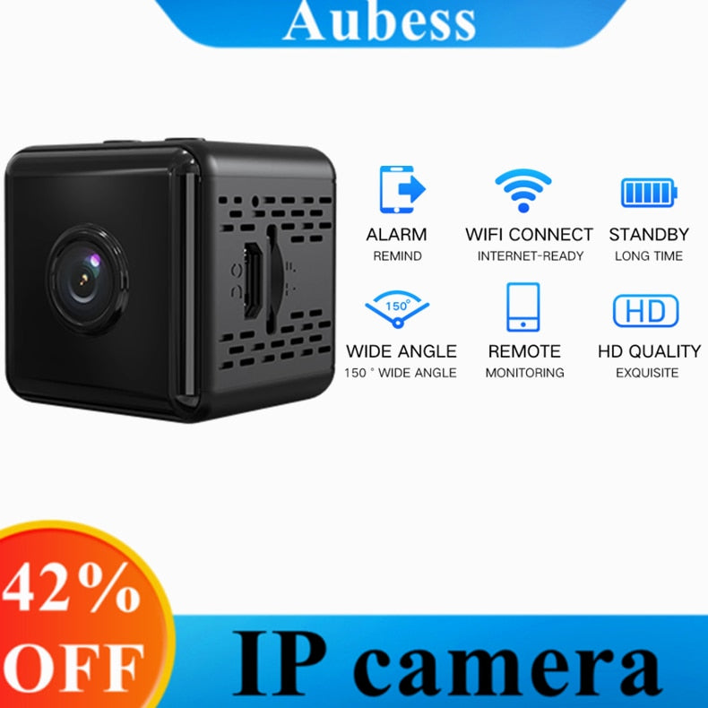 4K Mini WIFI Wireless Auto Tracking IP Camera With Alarm