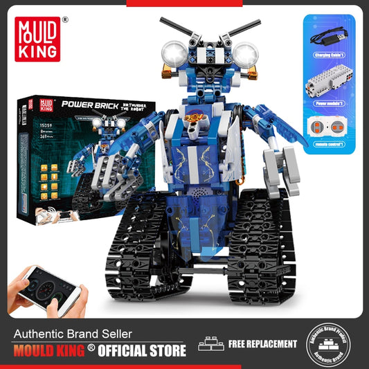 Technical Toys RC Robot With Led Part Model Intelligent Building Blocks