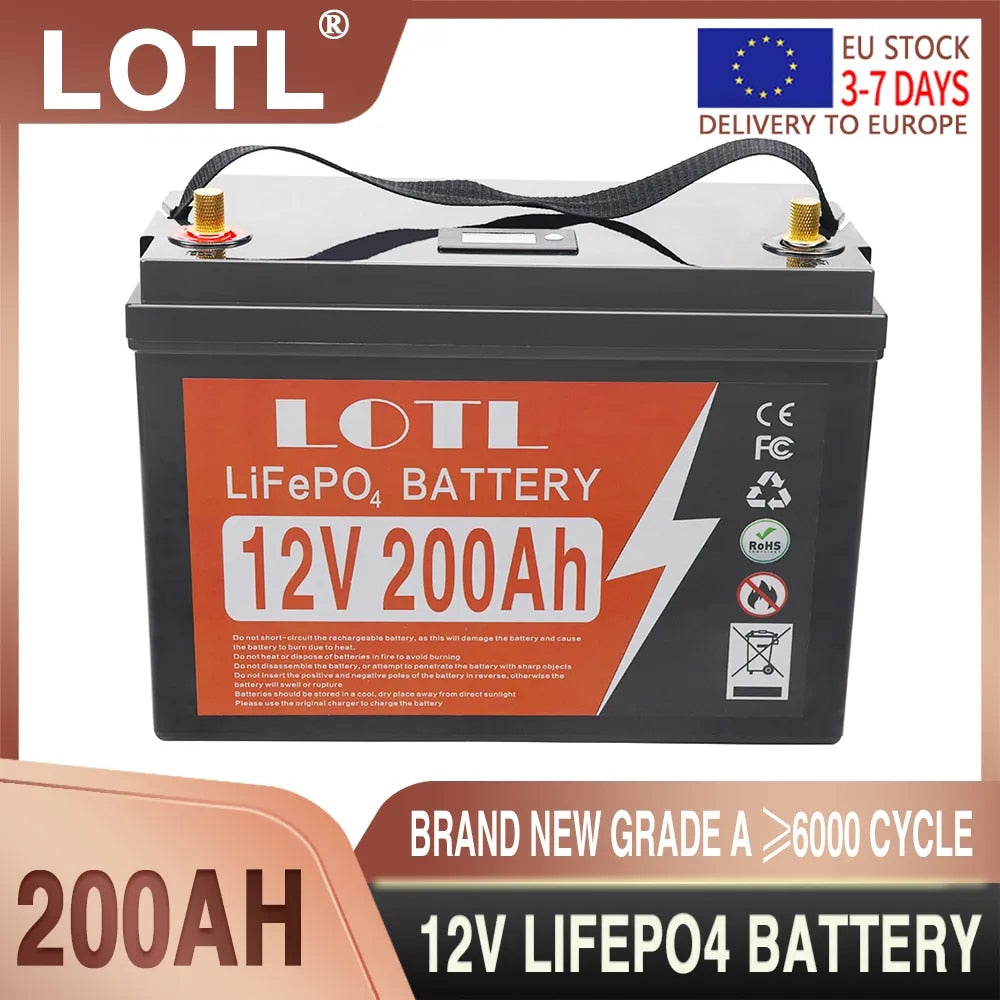 12V 24V 400AH 300Ah 200Ah 100Ah LiFePO4 Solar Battery