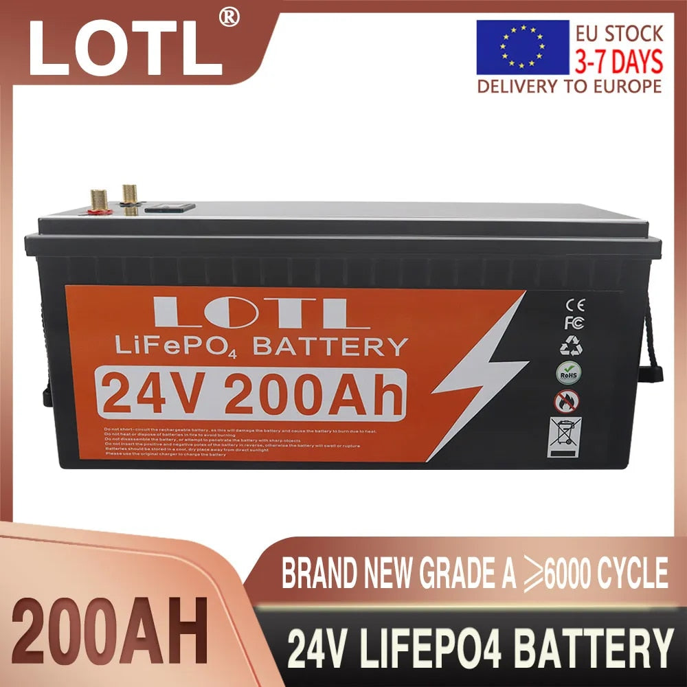 12V 24V 400AH 300Ah 200Ah 100Ah LiFePO4 Solar Battery