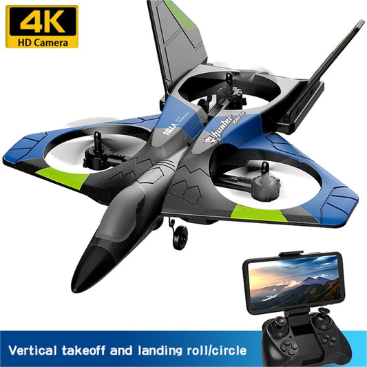 V27 Blue/Red Airplane 4K HD Oversized Remote Control