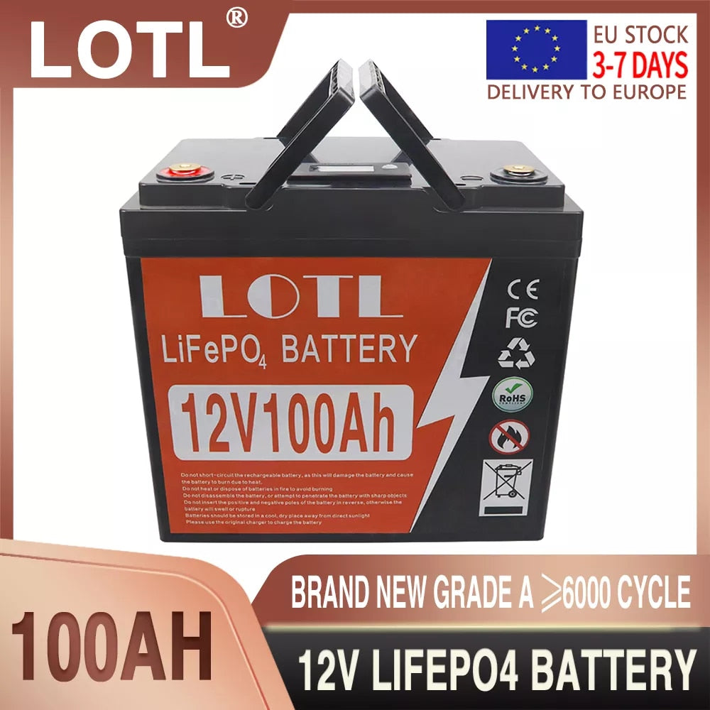 12V 24V 400AH 300Ah 200Ah 100Ah LiFePO4 Solar Battery