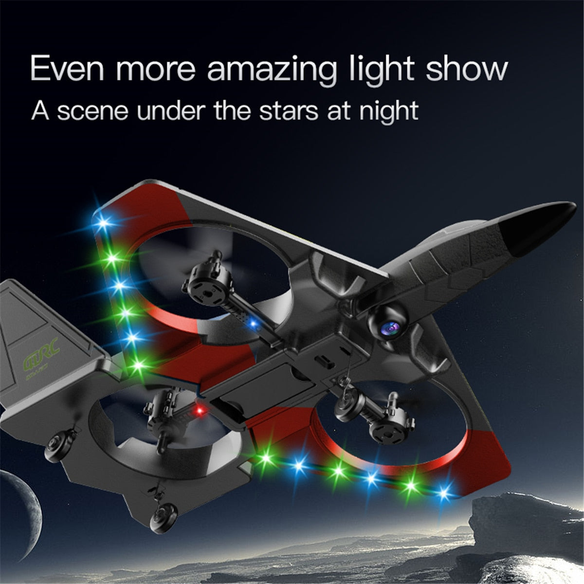 V27 Blue/Red Airplane 4K HD Oversized Remote Control