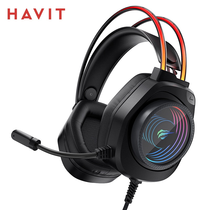 Gaming Headphone with Mic  Wired Headset Surround Sound for PC PS4 PS5 Xbox Switch Laptop