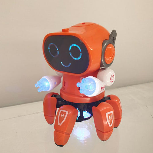 Electric Dance Music Light Walking Robot Dolls Toy