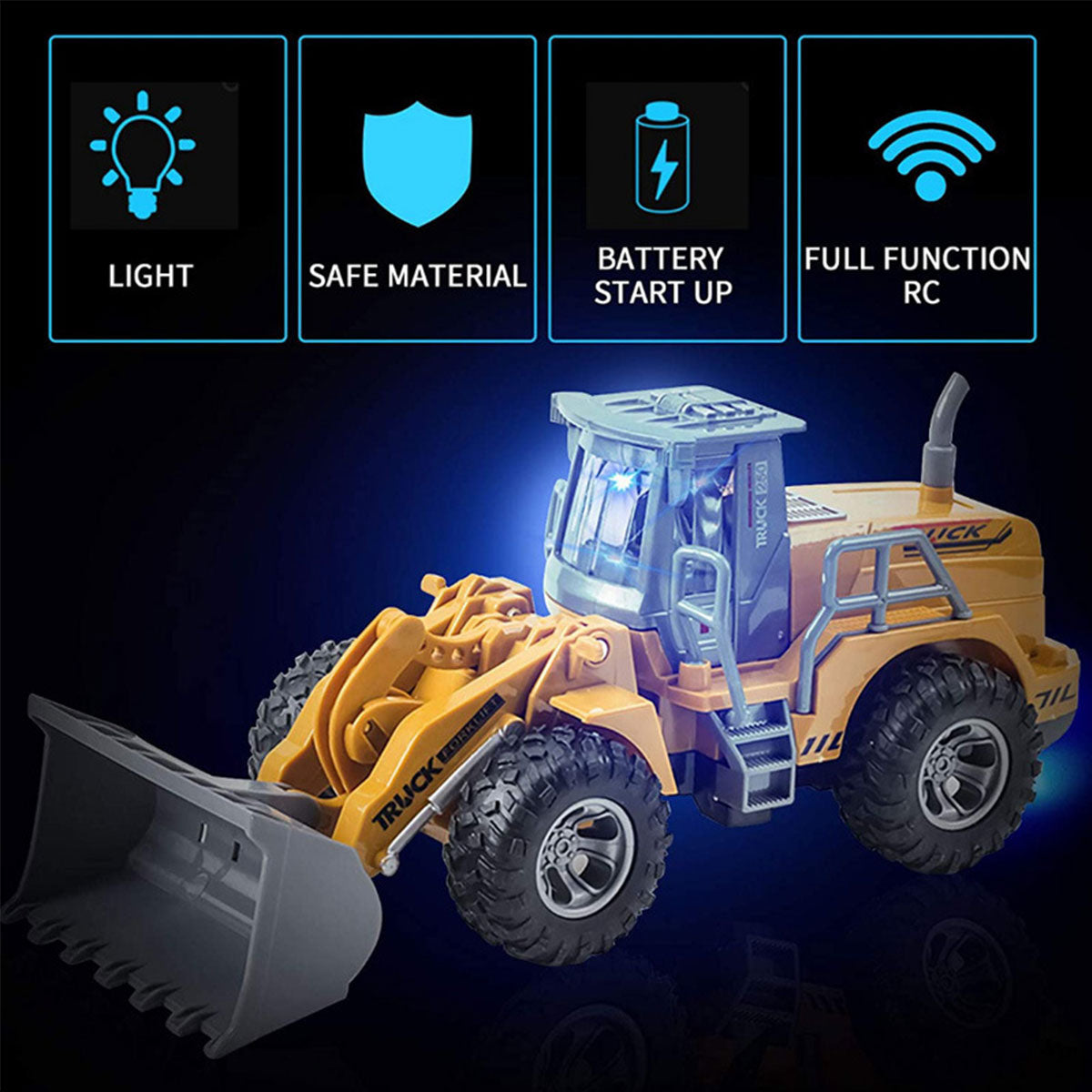 1:30 Remote Control Excavator Vehicle Dump Truck with Lights